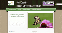 Desktop Screenshot of bluffcountrymastergardeners.org