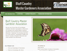 Tablet Screenshot of bluffcountrymastergardeners.org